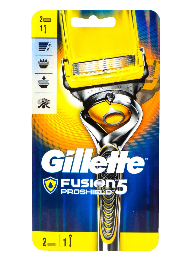 جيليت ماكينة حلاقة فيوجن بروشيلد + شفرتين - Image 1