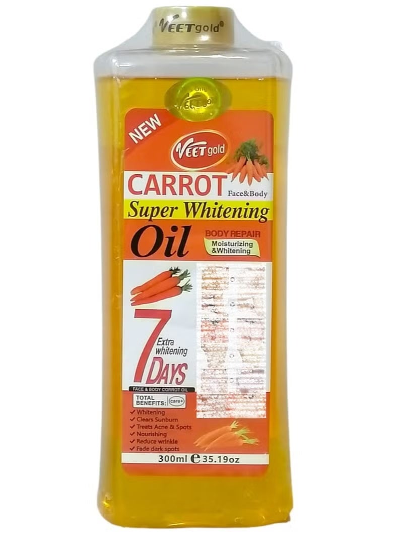 Carrot Whitening Body Repair Oil, 300m