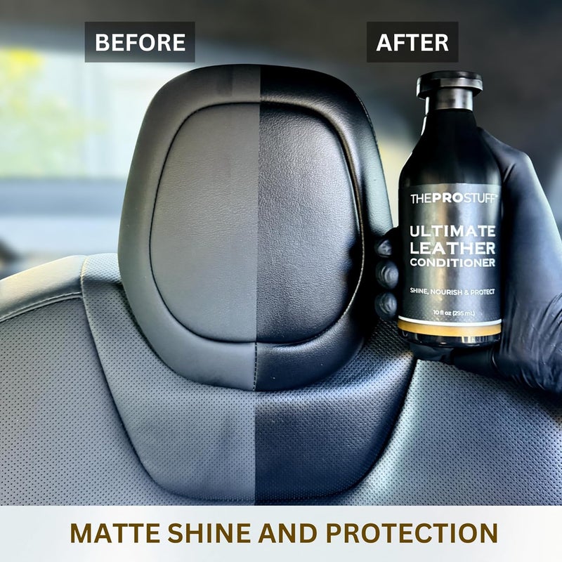 The Pro Stuff® Leather Conditioner & Polish | For Car Seat, Sofa, Jacket, Bag, Shoe, Belt | Professional Grade Formula | Shine, Nourish, Protect | Non-Greasy, Long-Lasting | 295ml - Image 2