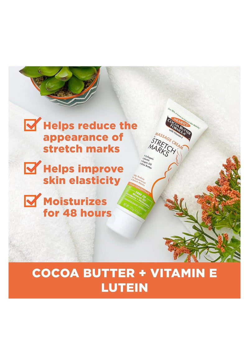 PALMER'S Palmer's Cocoa Butter Formula Massage Cream for Stretch Marks and Pregnancy Skin Care, 4.4 Ounces (Pack of 2) - Image 4