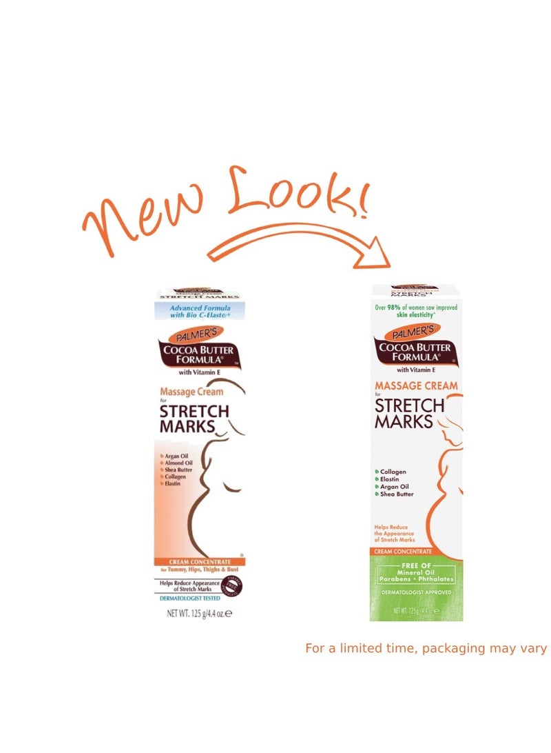 PALMER'S Palmer's Cocoa Butter Formula Massage Cream for Stretch Marks and Pregnancy Skin Care, 4.4 Ounces (Pack of 2) - Image 3