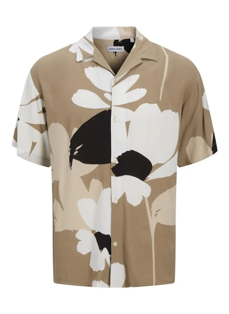 JACK & JONES Jjjeff Printed Regular Fit Button Down Shirt