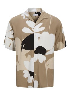 JACK & JONES JJJEFF MONOCHROME RESORT SHIRT SS 
