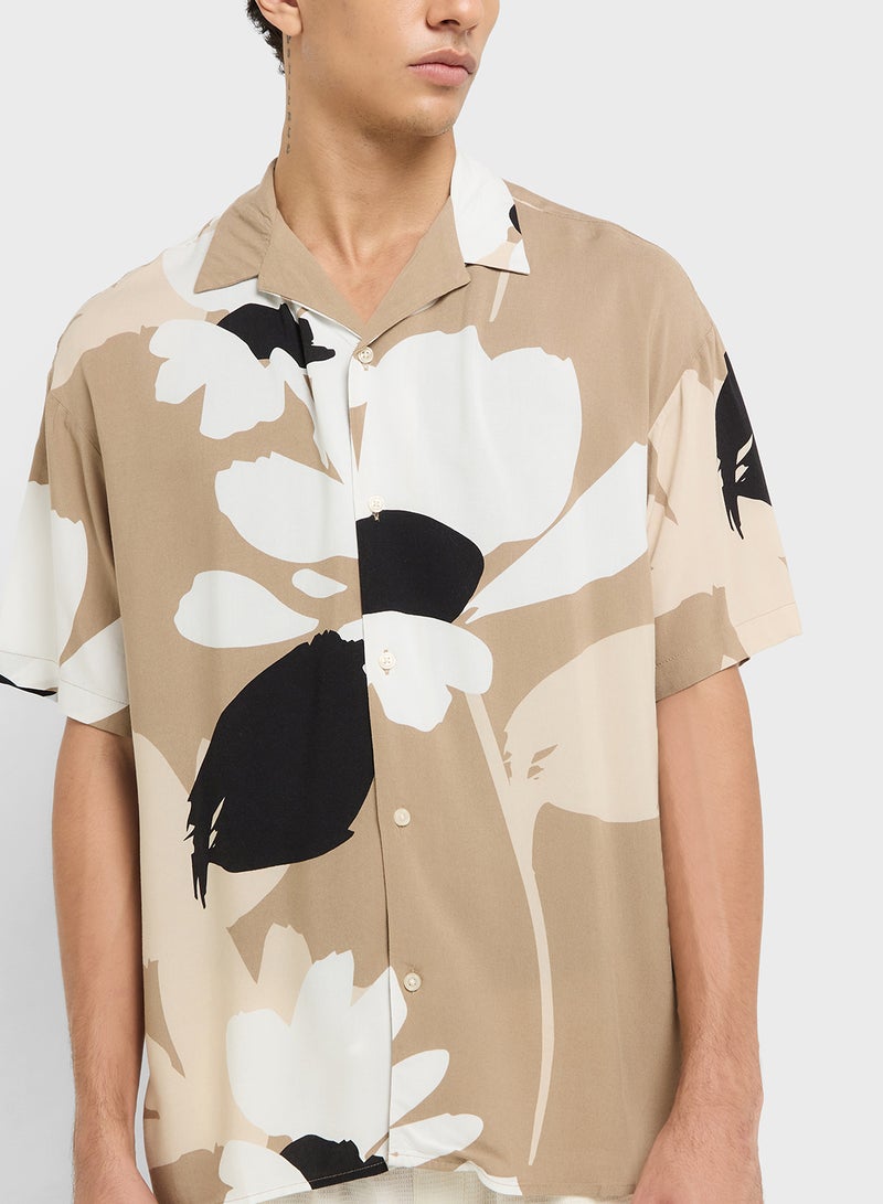 JACK & JONES JJJEFF MONOCHROME RESORT SHIRT SS  - Image 3