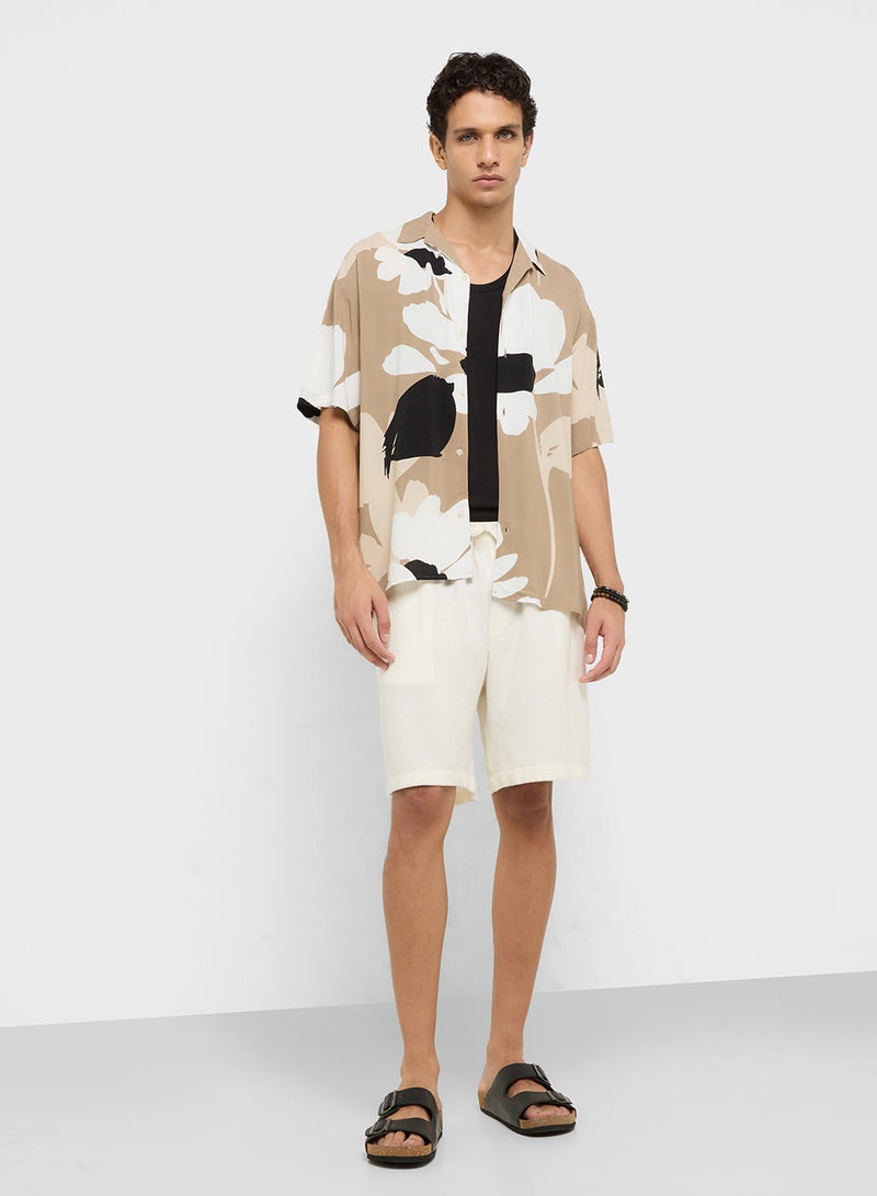 JACK & JONES JJJEFF MONOCHROME RESORT SHIRT SS  - Image 4