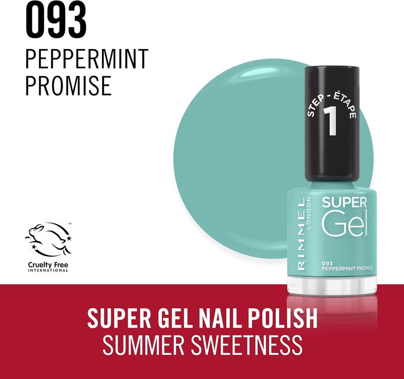 RIMMEL LONDON طلاء أظافر ريميل سوبر جل، وعد النعناع، 12 مل - Image 4