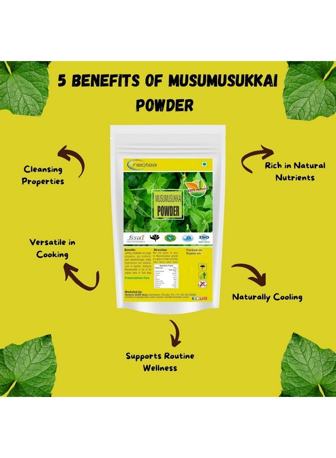 neotea Flax Musumusukkai Powder | Mukai Maderaspatana Powder 300 Gm Pack of 1 | Natural Herbal Supplement | Organic and Non-GMO | Ayurvedic Wellness and Health Support - Image 4