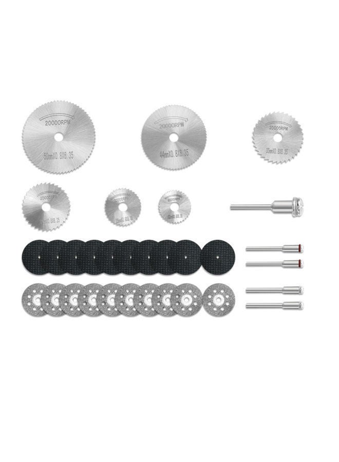 NIBEMINENT 31-Piece Saw Blades Silver/Black  - Image 1