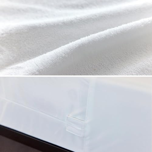 WINKAURA حامي مرتبة مائي للأطفال بحجم 39"x75" توأم، عمق 9"، غلاف مرتبة بسحاب مع قماش تيري متميز قابل للتنفس - Image 5