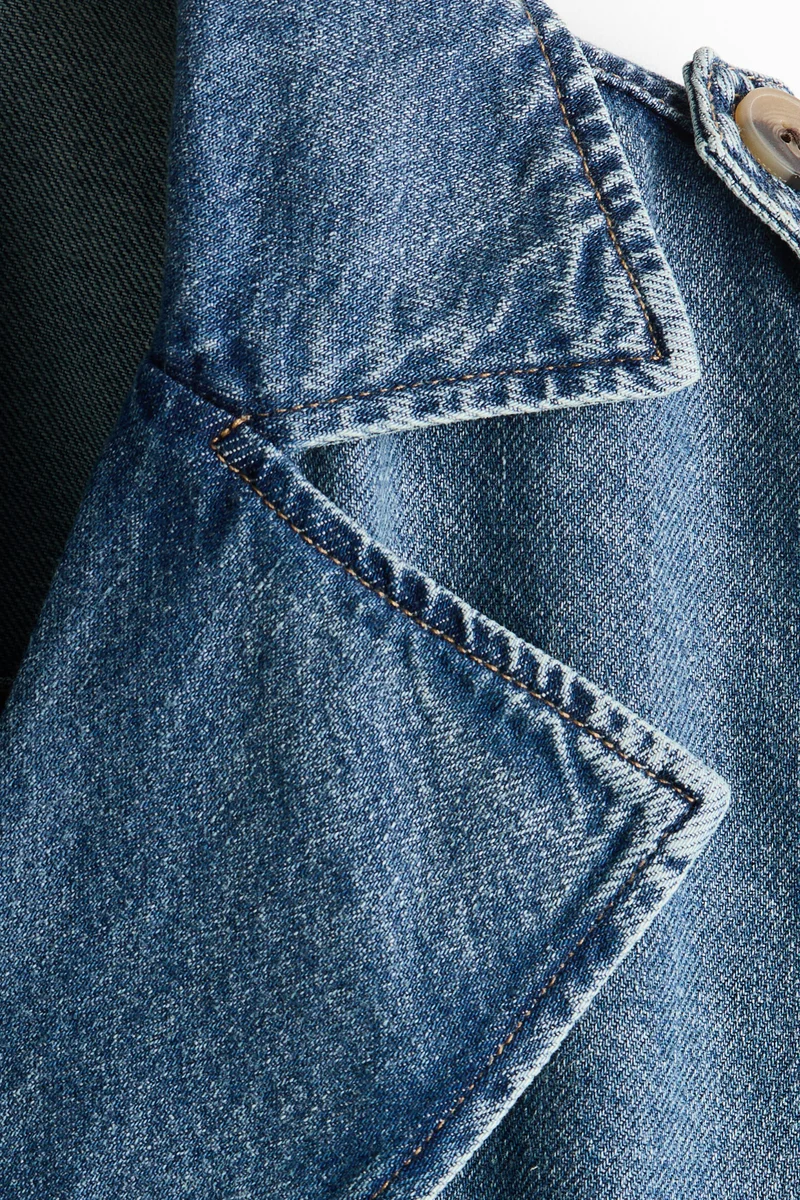 H&M  Double-breasted denim jacket for Women | Best Price UAE