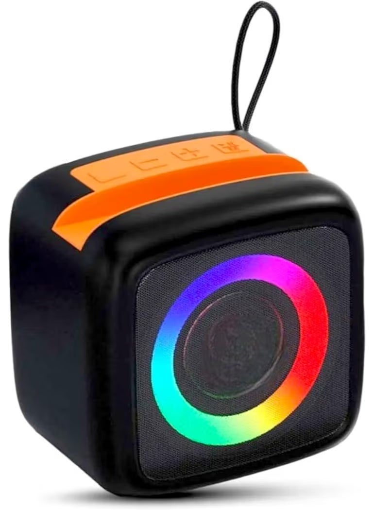AN333 portable wireless Bluetooth speaker supports USB, Micro SD, FM radio, and AUX input, delivering high-quality sound - Image 1