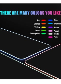Datazone Gaming Mouse Pad RGB 80x30 , Non-Slip Rubber Base, Smooth Keyboard and Mouse Pad for Computers  - Image 4