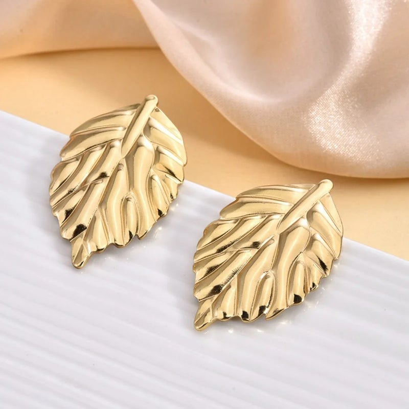 حلق أستانليس ستيل ذهبي - Image 3