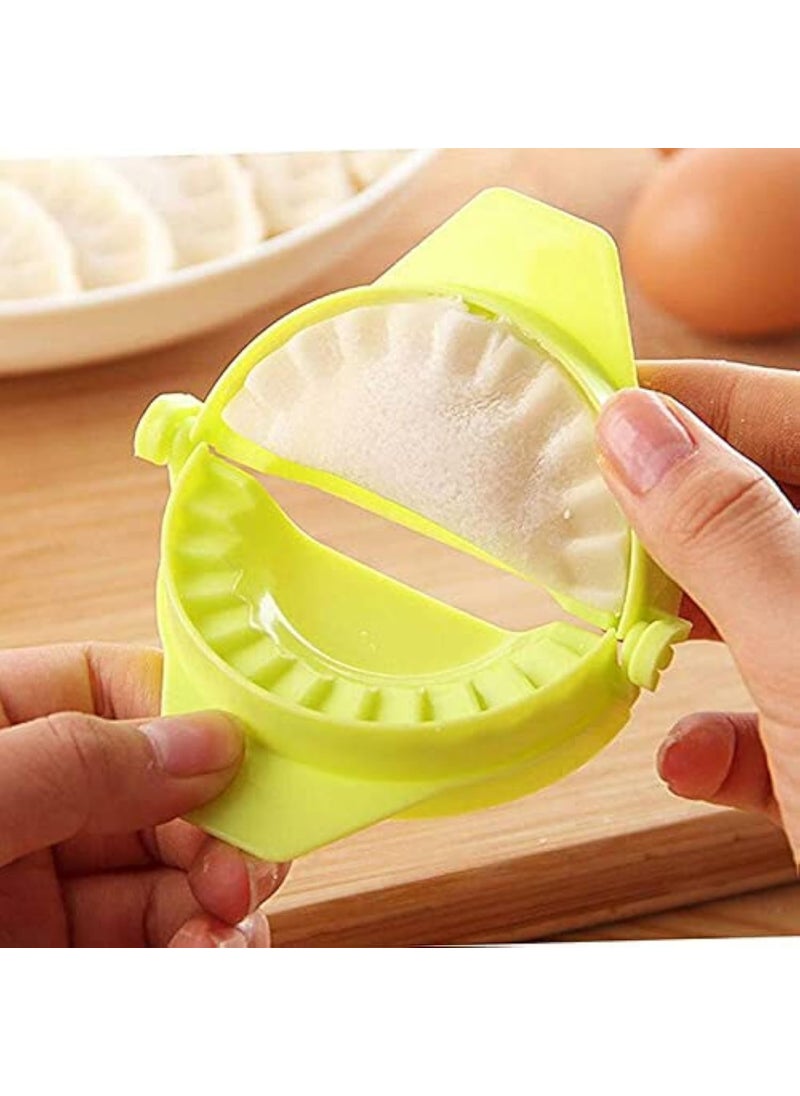Three Secondz Three Secondz Gujiya Maker Device Easy Mould Dumpling Cutter Making Machine Kitchen Cooking Tool Multicolour Plastic 5 Cm  - Image 1