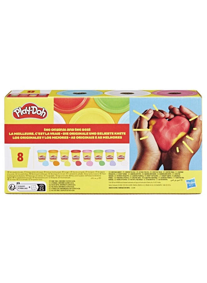 Play-Doh 8 Pack Rainbow Colors, 3 Ounce Cans of Modeling Compound, Kids Arts & Crafts, Preschool Toys for Girls & Boys 2+ - Image 4
