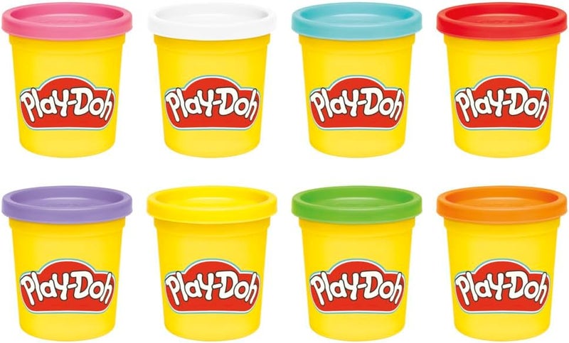 Play-Doh 8 Pack Rainbow Colors - 3 Ounce Cans of Modeling Compound for Kids Arts & Crafts - Image 2