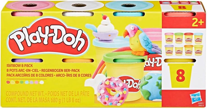 Play-Doh 8 Pack Rainbow Colors - 3 Ounce Cans of Modeling Compound for Kids Arts & Crafts - Image 3