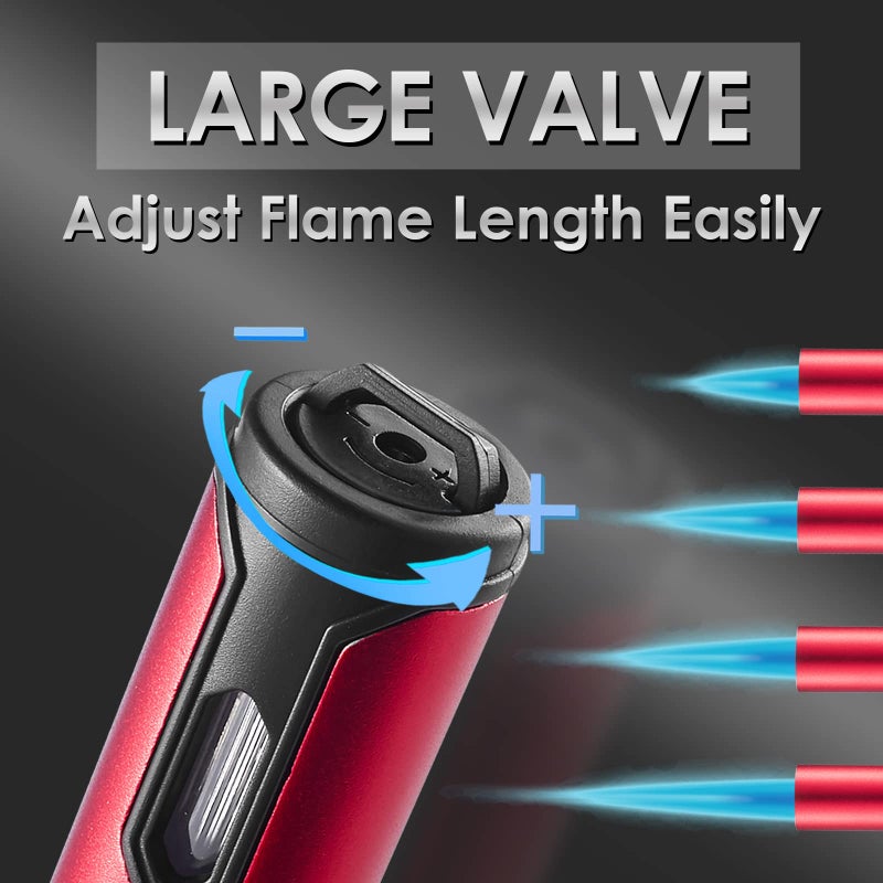 Urgrette 4 Pack Butane Torch Lighters, 6-inch Refillable Pen Lighter Adjustable Jet Flame Butane Lighter for Grill BBQ Camping (Gas Not Included) - Image 4