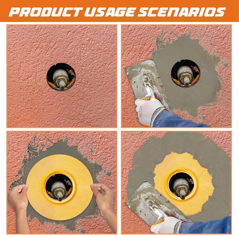 Fabbay 4 Pcs Rubber Gasket Kit Includes Mixing Valve 4-1/2 Inch and Pipe Seal 3/4 Inch Opening Waterproofing Round Gasket Head Seal for Shower Valve and Shower - Image 4