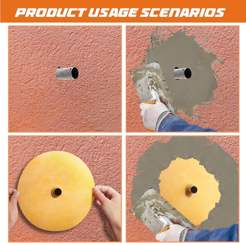 Fabbay 4 Pcs Rubber Gasket Kit Includes Mixing Valve 4-1/2 Inch and Pipe Seal 3/4 Inch Opening Waterproofing Round Gasket Head Seal for Shower Valve and Shower - Image 3