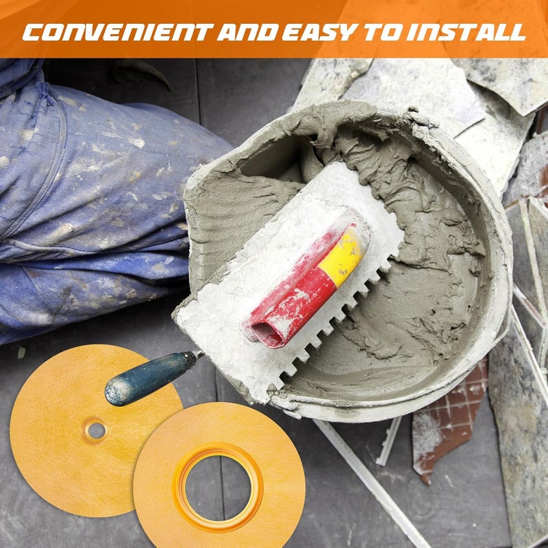 Fabbay 4 Pcs Rubber Gasket Kit Includes Mixing Valve 4-1/2 Inch and Pipe Seal 3/4 Inch Opening Waterproofing Round Gasket Head Seal for Shower Valve and Shower - Image 5