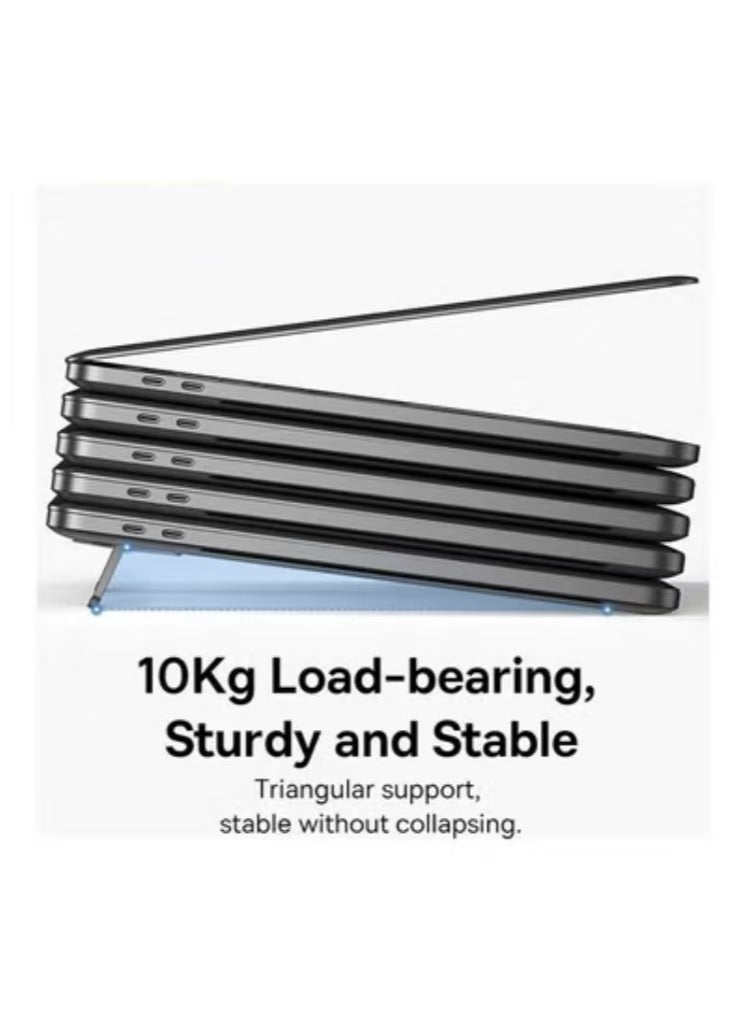 Captaintech 2-Piece Slim Laptop Kickstand Desktop Notebook Heat Dissipation Stand Grey - Image 5