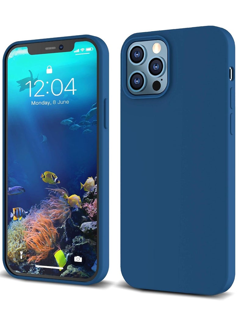 MIGOFAST Liquid Silicone Gel Cover with Full Body Protection Anti-Scratch Shockproof Case Compatible with iPhone 12 Pro - Image 1