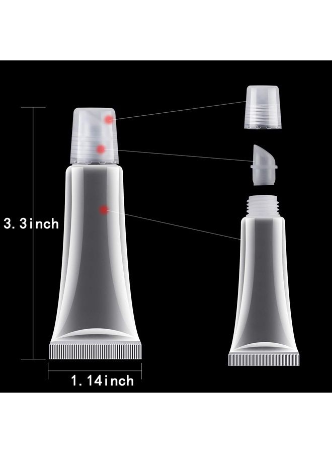 HRLORKC 200Pcs 10ml Empty Tubes Lip empty lip gloss containers for Lip Gloss Balm Cosmetic 