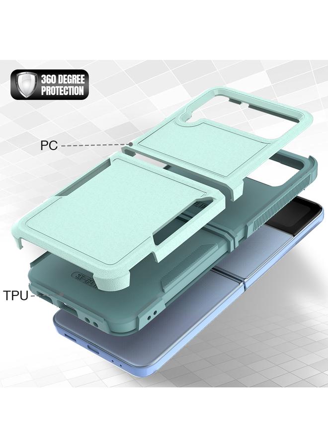 اس-توب جراب لهاتف Samsung Galaxy Z Flip4 من الكمبيوتر الشخصي + جراب هاتف TPU - Image 2