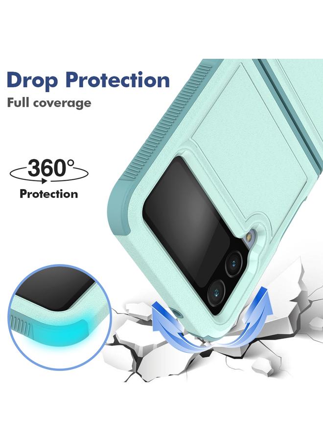 اس-توب جراب لهاتف Samsung Galaxy Z Flip4 من الكمبيوتر الشخصي + جراب هاتف TPU - Image 4