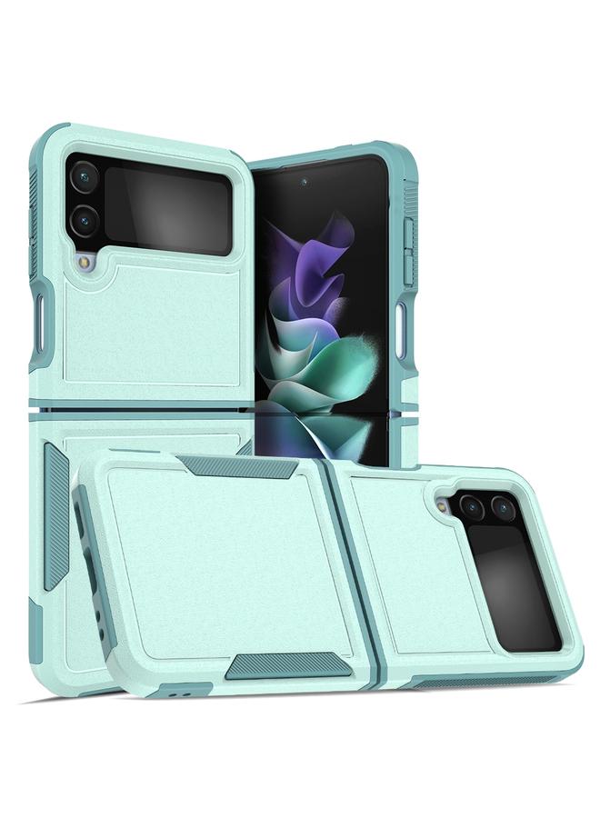 اس-توب جراب لهاتف Samsung Galaxy Z Flip4 من الكمبيوتر الشخصي + جراب هاتف TPU - Image 1