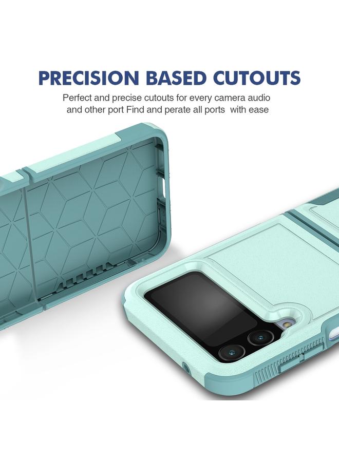 اس-توب جراب لهاتف Samsung Galaxy Z Flip4 من الكمبيوتر الشخصي + جراب هاتف TPU - Image 3