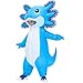 Stegosaurus Inflatable Axolotl Costume for Kids Halloween Kid Blow Up Costume Deluxe Blue Costumes for Girls Boys Cosplay Party - Image 3