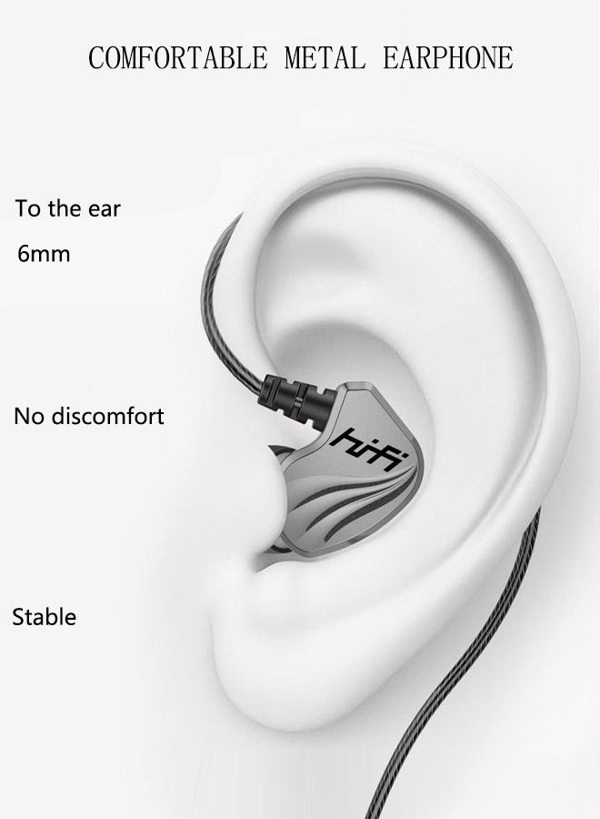 DUNISO Wired Earbuds In-Ear Headphones with Dynamic Crystal-Clear Sound and Ergonomic Custom-Fit Earpieces 3.5mm Jack for Phones and Laptops Wired Headphone For Gym Running Office - Image 3