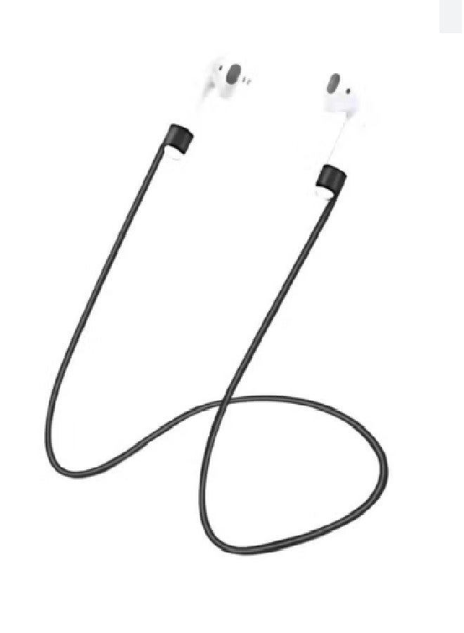 Anti-loss Silicone Hanging Rope For Airpods Pro 123 Generation Digital Computer Accessories black - Image 1
