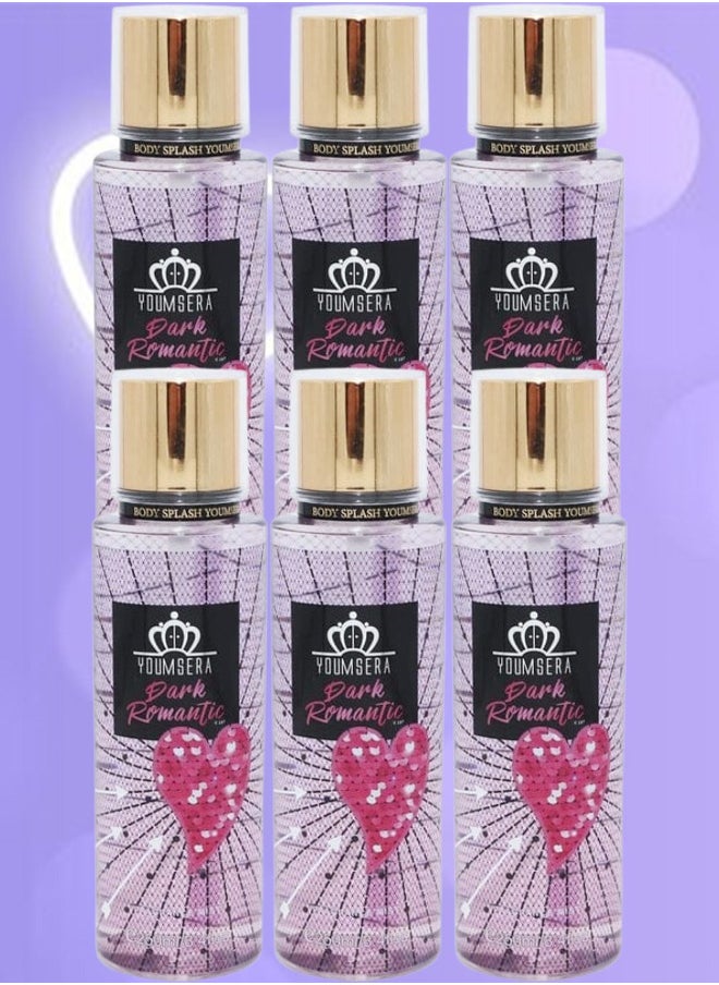 YOUMSERA 6 Pieces Dark Romantic Body Mist 250ml  - Image 1