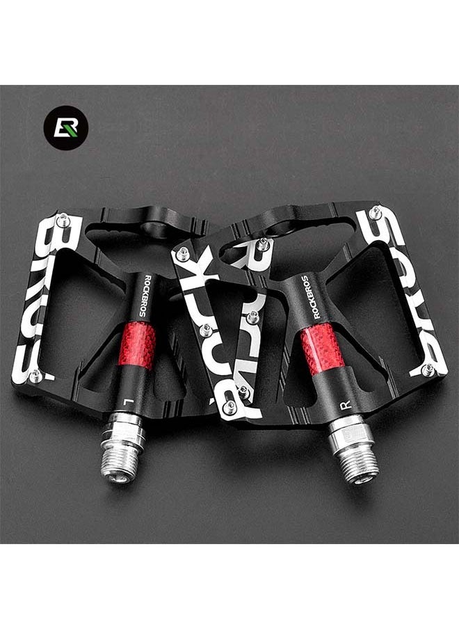 Rockbros ROCKBROS Mountain Bike Pedals MTB Pedals CNC Non-Slip Lightweight Aluminum Alloy Bicycle Pedals Sealed Bearings Bicycle Platform Pedals 9/16" BMX Road Bike Pedal  - Image 1