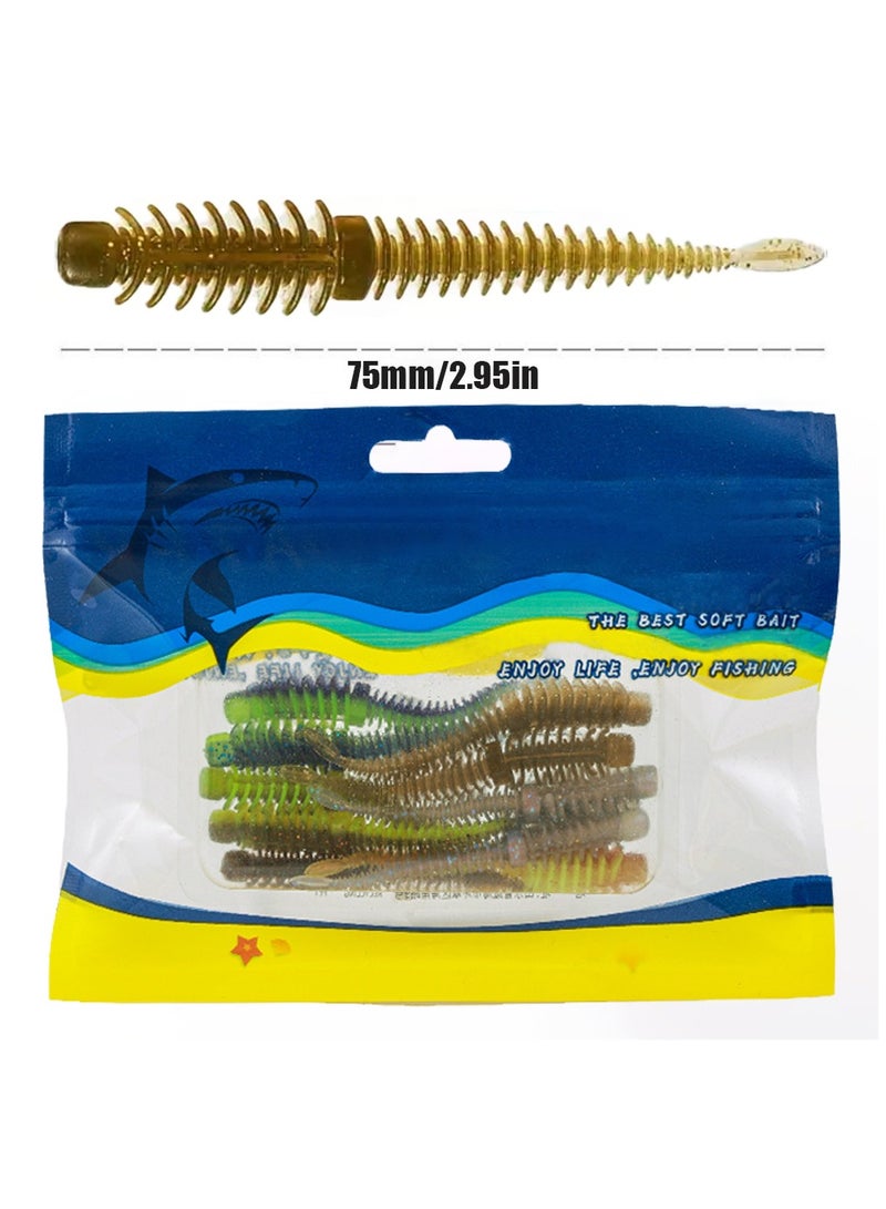Generic 10pcs/pack 2.95inch Floating Soft Lures, Fishy Smell Fake Baits, Fishing Accessories (Random Color)  - Image 2