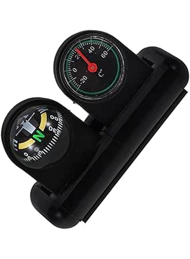 Car Compass High Accuracy Thermometer Dashboard Mount Rotatable Navigation Direction for Car Boat Motorcycle - Image 1