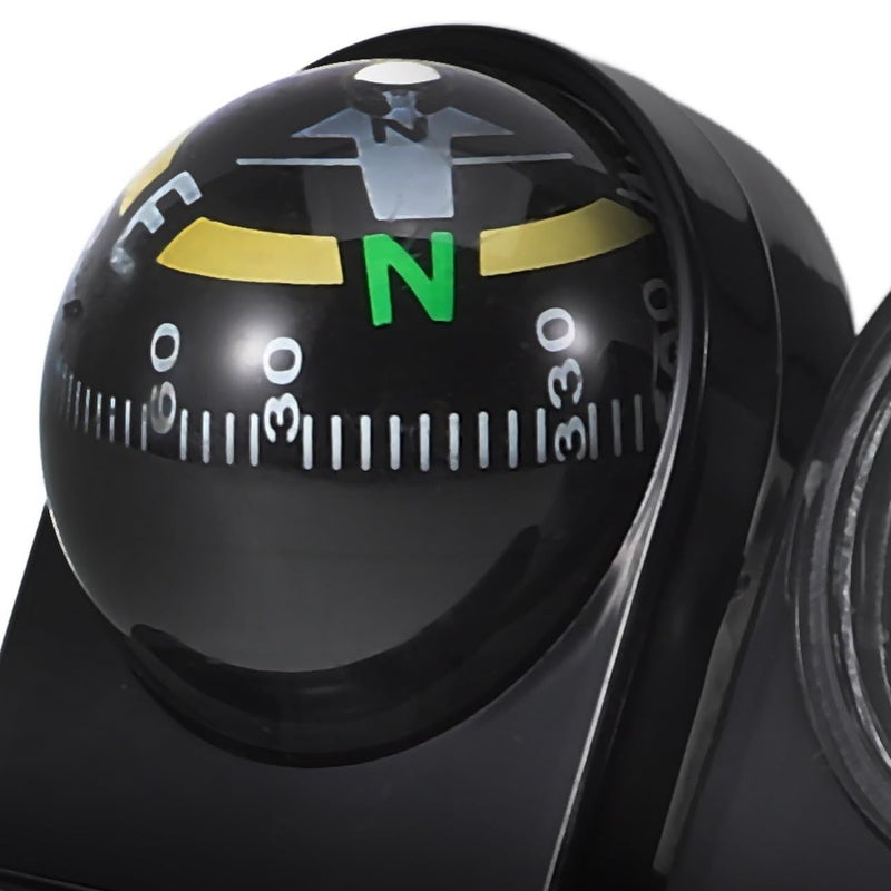 Car Compass High Accuracy Thermometer Dashboard Mount Rotatable Navigation Direction for Car Boat Motorcycle - Image 4