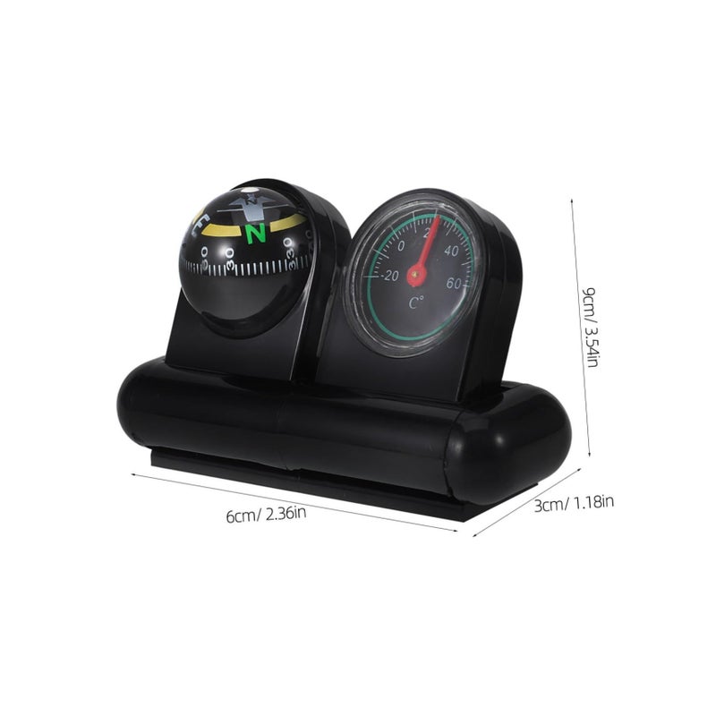 Car Compass High Accuracy Thermometer Dashboard Mount Rotatable Navigation Direction for Car Boat Motorcycle - Image 3