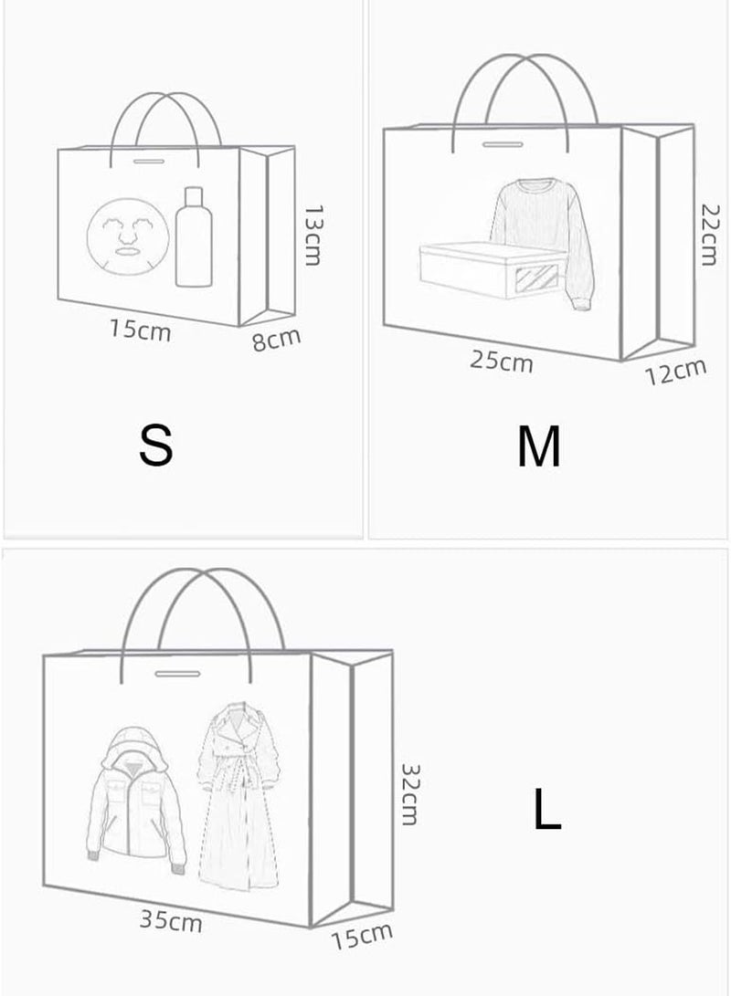 MONOGUE Gift Bag 5pcs with Handle for Presents Oil Painting A Bag Full of Smiles Wrapped with Love and Happiness - Image 2