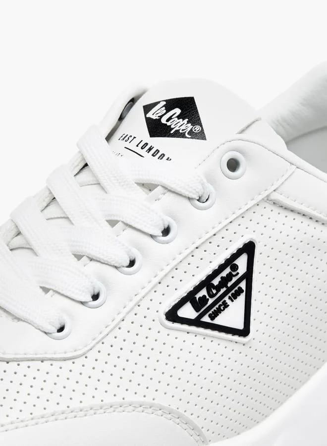 Lee Cooper Men's Mesh Textured Shoes with Lace-Up Closure