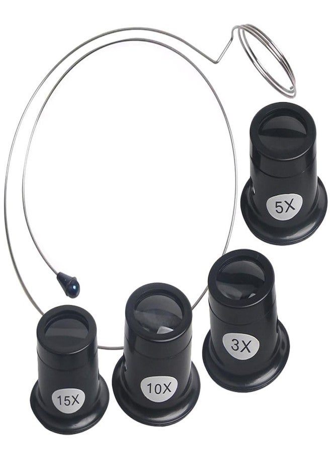 KALLORY Jewelers Portable Monocular Magnifier Magnifying Glass Eye Loop Magnifier Lens Watch Jewelry Experimental Repair Tool for Textile Optical Circuit Coins - Image 1