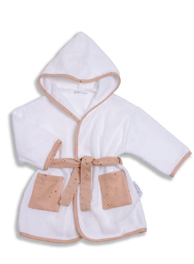 Gloop! Organic Bath Robe Pink Sparkle 0-12M - Image 1