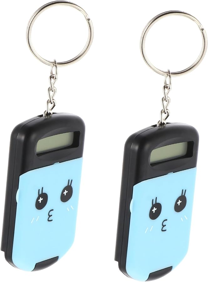 2 Pack Portable Mini Pocket Calculator With LCD Display Black For School Office Exam - Image 1