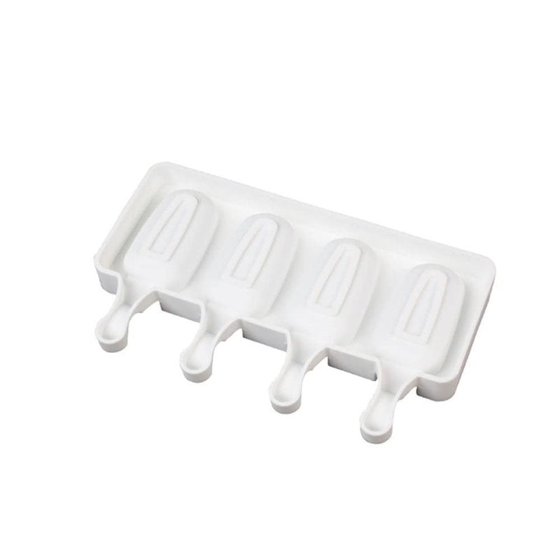 MoldBerry Silicone Cakesicle Mould Combo with Wooden Sticks 4 Cavity Small Oval Shape Popsicle Ice Cream Kulfi Ice Lolly for Children Adults Size 127 x 225 x 2 Cm Pack of 2 Multi Color - Image 5