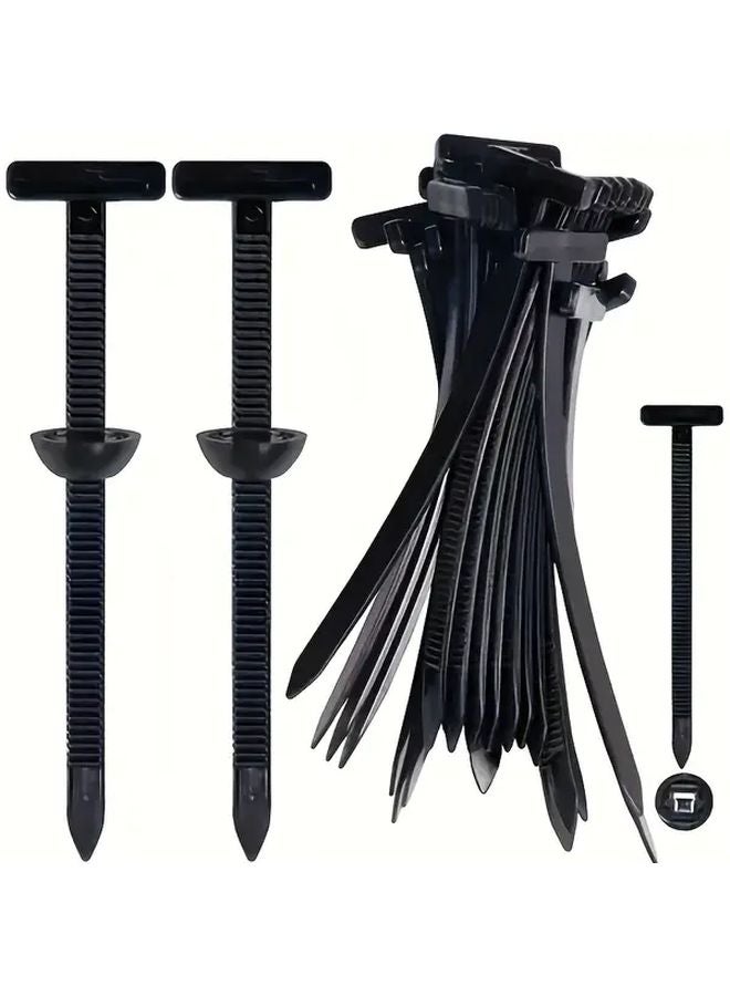 50pcs Heavy Duty Nylon Cable Ties Self Locking Plastic Fasteners Bulk Pack Tool Free Locking System - Image 2