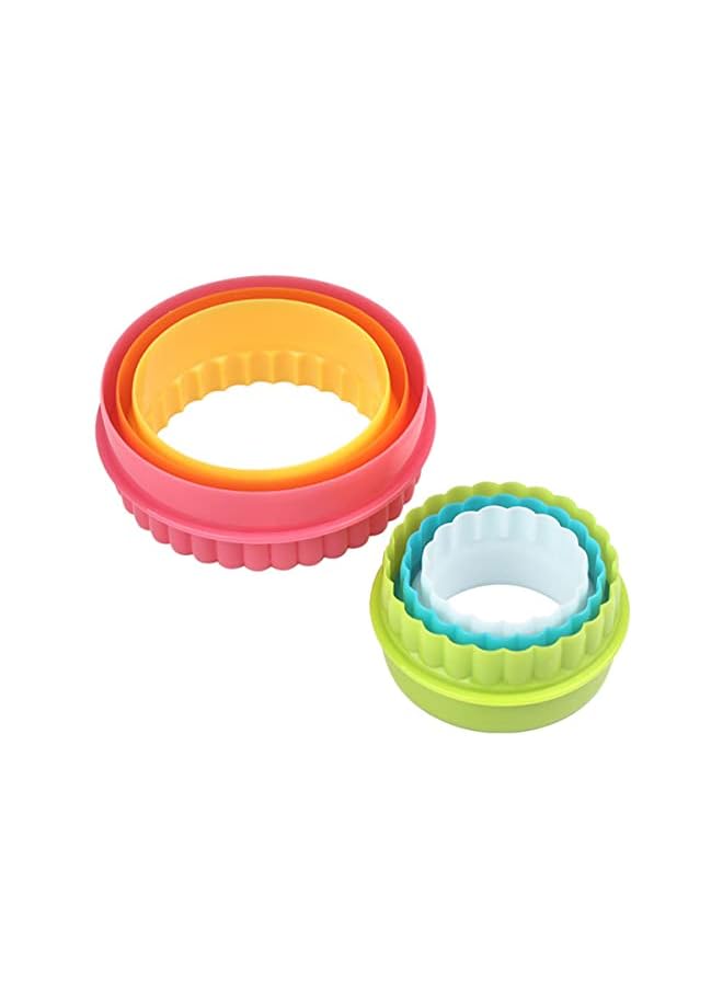 PROMASS Cookie Cutters, Plastic Crinkle Cutter Double Sided Plain Round Pastry Cutters Baking Tools Kitchen Gadgets Baking Tools Accessories - Image 4