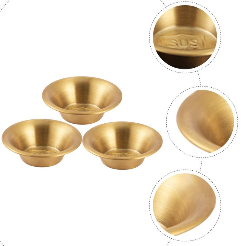 3Pcs Stainless Steel Mini Sauce Cups For Lunch Box Condiments And Cranberry Sauce - Image 4